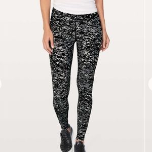 Lululemon Wunder Under Hi-Rise Tight 28" Liquid Platinum Alpine White Mu…